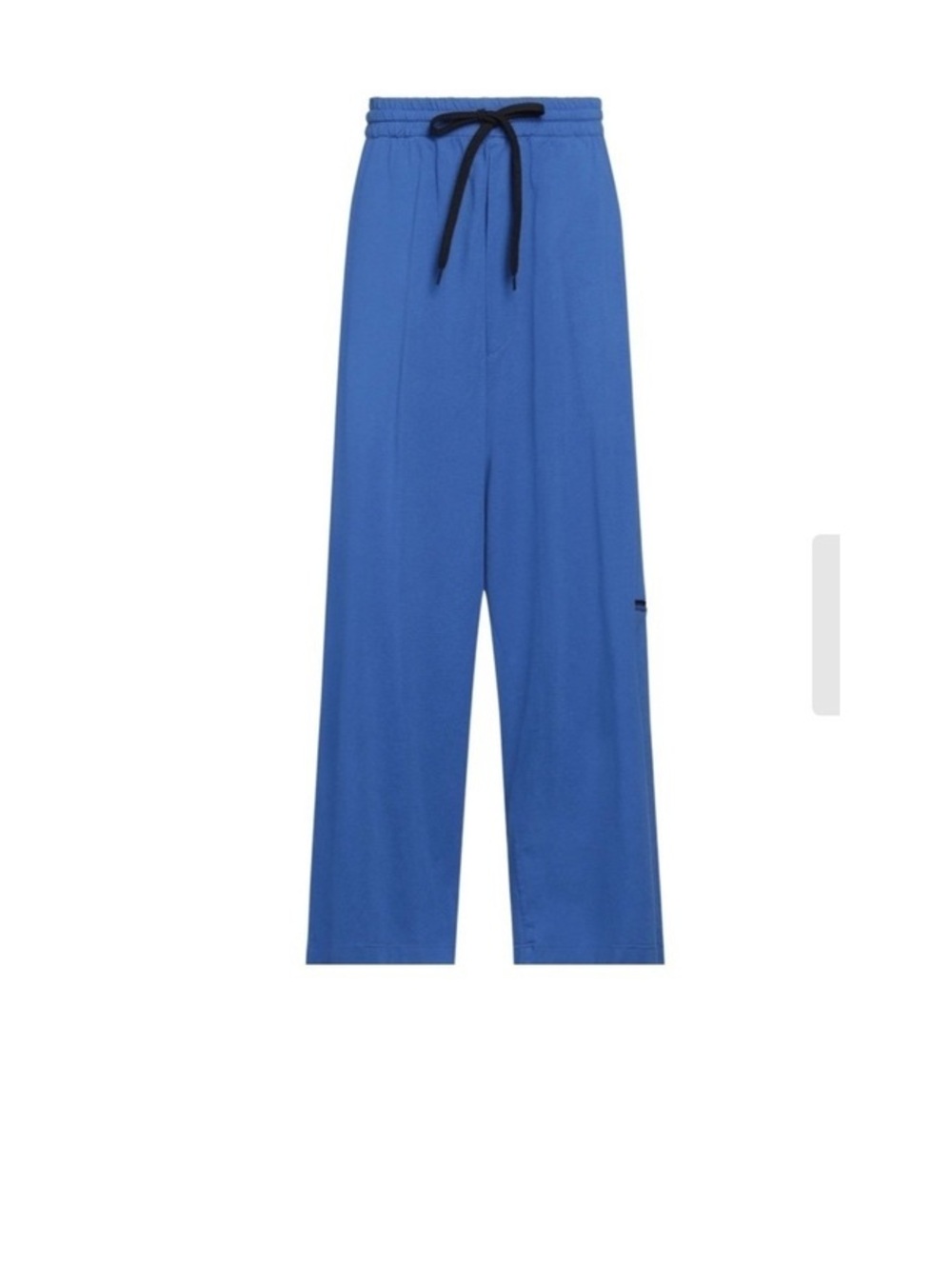 MM6 Maison Margiela Oversized Sweatpants Blue Drop Crotch Wide Leg Womens XS